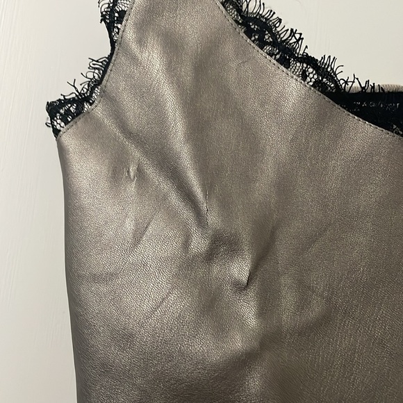 Zara Metallic Gold Camisole with Black Accents Size S - Picture 5 of 10